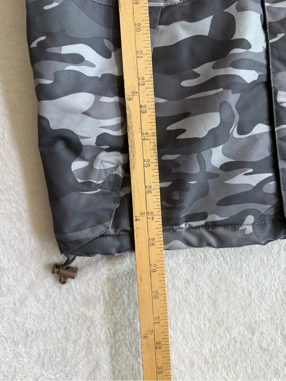 X Games Gray Camo Hooded Ski Snowboard Jacket Insulated Winter Coat Size S